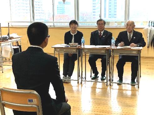地域が応援する高校入試面接練習
