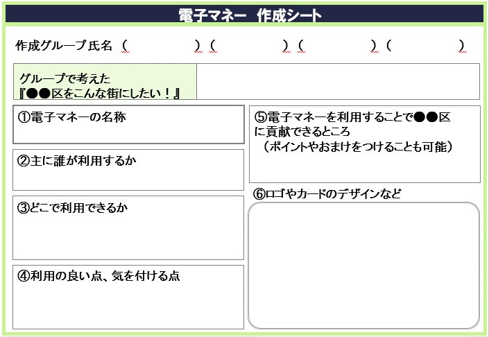 電子マネーを作ろう！