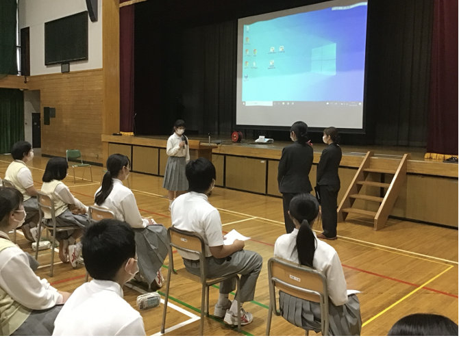 職場体験事前学習 マナー講習